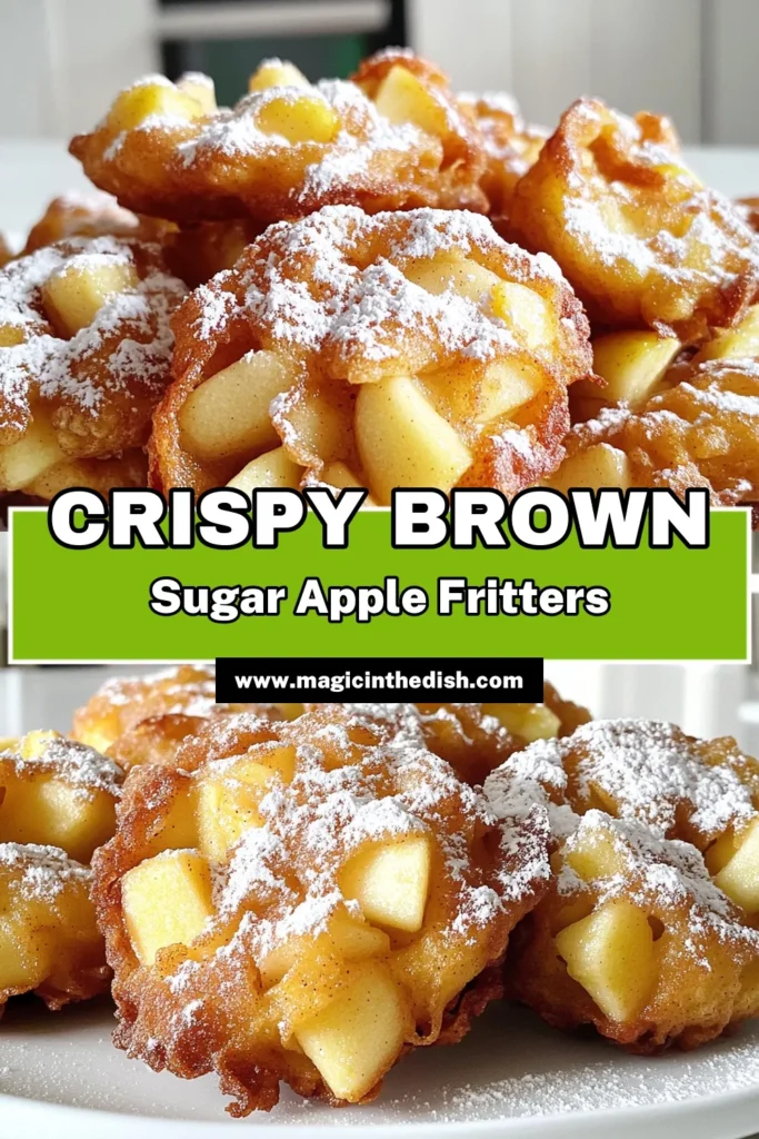 Satisfy your sweet cravings with these irresistible Brown Sugar Cinnamon Apple Fritters! Made with fresh apples and a touch of warm cinnamon, these golden treats are perfect for any occasion. Discover how easy it is to whip up a batch in just 30 minutes. Don’t miss out on this mouthwatering recipe that combines simplicity and flavor! Click through to explore the full recipe and indulge today! #AppleFritters #DessertRecipes #Baking #FallFlavors
