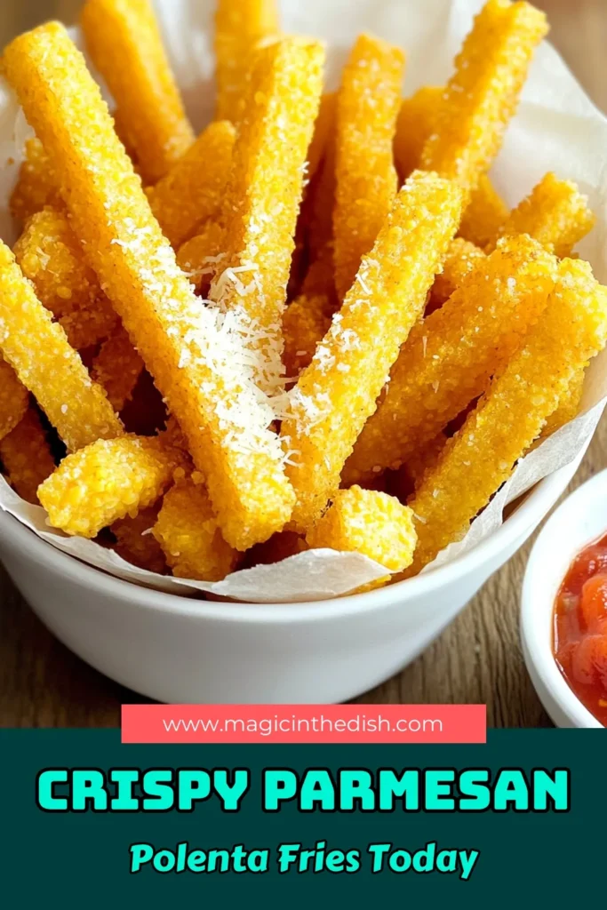 Craving a delicious snack? Try these crispy Parmesan Polenta Fries that are easy to make and packed with flavor! With a perfect blend of cheesy goodness and savory herbs, these fries are the ultimate treat. Ideal for parties or a cozy night in, serve them with your favorite dipping sauce. Click through to discover the complete recipe and impress your friends and family with this tasty twist on fries! #ParmesanPolentaFries #SnackIdeas #AppetizerRecipes #HealthySnacks