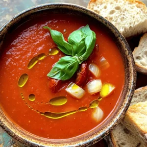 - 2 lbs ripe tomatoes - 1 medium onion - 4 cloves garlic - 2 tablespoons extra virgin olive oil - 2 cups vegetable broth - Spices: basil, oregano, granulated sugar, sea salt, black pepper - Optional: ¼ cup heavy cream, fresh basil for garnish When making slow cooker roasted tomato soup, fresh ingredients are key. I love using 2 pounds of ripe tomatoes. Their sweetness brings the soup to life. I also add one medium onion for depth. It adds a nice flavor that blends well with the tomatoes. Four cloves of garlic, unpeeled, add a rich taste to the mix too. For seasonings, I use two tablespoons of extra virgin olive oil. It helps to roast the veggies and adds healthy fat. Two cups of vegetable broth make the soup rich and flavorful. I like to include dried basil and oregano for aroma. A teaspoon of granulated sugar balances the acidity of the tomatoes. Finally, I add sea salt and cracked black pepper to taste. If you want a creamy finish, you can stir in a quarter cup of heavy cream. Fresh basil leaves make a beautiful garnish. They add color and a fresh taste. Enjoy these fresh ingredients to create a comforting bowl of soup! 1. Preheat your oven to 400°F (200°C). This step is key for great roasting. 2. Take a large baking sheet. Arrange 2 lbs of halved tomatoes, 1 quartered onion, and 4 unpeeled garlic cloves in one layer. 3. Drizzle the vegetables with 2 tablespoons of extra virgin olive oil. Season with sea salt and black pepper to taste. 1. Place the baking sheet in the oven. Roast the vegetables for 25-30 minutes. Watch for the tomatoes to caramelize and soften. 2. The aroma will fill your kitchen, making it hard to wait. 1. Once roasted, take the baking sheet out of the oven. Remove the garlic from its skin and put it in the slow cooker. 2. Add the roasted tomatoes and onion to the slow cooker. Pour in 2 cups of rich vegetable broth. 3. Add 1 teaspoon of dried basil, 1 teaspoon of dried oregano, and 1 teaspoon of granulated sugar. Stir well. 4. Cover your slow cooker and set it to cook on low for 4-6 hours or high for 2-3 hours. 1. After cooking, use an immersion blender to purée the soup. If you don't have one, carefully transfer the soup in batches to a countertop blender. 2. For a creamier texture, stir in ¼ cup of heavy cream. Heat until warm. 3. Taste the soup and adjust the seasoning with more sea salt and black pepper as needed. To boost the taste of your soup, start with salt and pepper. Add more if needed. If you want a fresh kick, try using fresh herbs. For dried herbs, use a smaller amount since they are stronger. I suggest one tablespoon of fresh basil or oregano for every teaspoon of dried. This change makes a big difference in flavor. For a smooth soup, blend until you reach a velvety texture. If you don’t have an immersion blender, you can use a regular blender. Just be careful when pouring hot soup. Blend in small batches to avoid spills. If you want a chunkier soup, blend less. You can even mix in some whole tomatoes after blending for a nice texture. To serve the soup beautifully, use warm bowls. Drizzle with extra virgin olive oil for a glossy finish. Top with fresh basil leaves for color. For a hearty meal, pair it with crusty bread. This adds a satisfying crunch and makes every bite delightful. Enjoy the warmth of this soup with your favorite side! {{image_4}} To make a vegan version of this soup, you can easily swap out a few ingredients. Instead of heavy cream, use coconut milk or cashew cream. Both options add a rich texture while keeping things plant-based. For broth, choose a vegetable broth that is low in sodium. This choice keeps the soup light and fresh without the extra salt. You can enhance the soup by adding more vegetables or proteins. Consider adding carrots, bell peppers, or zucchini for extra flavor and nutrients. If you want protein, try adding cooked lentils or chickpeas. They mix well and make the soup heartier. You can also swap spices for personalization. Try adding smoked paprika for a smoky taste or a dash of red pepper flakes for heat. Traditionally, serve the soup warm in bowls. For a modern twist, pour it into mugs for a cozy feel. Drizzle some extra virgin olive oil on top for added richness. Fresh basil leaves make a lovely garnish. You can also top the soup with croutons or a sprinkle of nutritional yeast. These toppings add crunch and flavor, making your bowl even more delicious. To cool the soup, let it sit at room temperature for about 30 minutes. This helps it cool evenly. After that, transfer it to a container. Use airtight containers made of glass or plastic. These keep the soup fresh. They also make it easy to reheat later. When reheating, always use low heat. You can use a pot on the stove or the microwave. Stir the soup often to keep it warm. This helps the flavors mix well. For the best taste, add a splash of water or broth. This keeps the soup from drying out. To freeze the soup, let it cool completely first. Then, pour it into freezer-safe bags or containers. Leave some space at the top. This allows the soup to expand as it freezes. When you are ready to eat, take it out of the freezer. Thaw it in the fridge overnight. To reheat, warm it on the stove or in the microwave. Enjoy this cozy soup any time! You can keep Slow Cooker Roasted Tomato Soup in the fridge for about 4 to 5 days. Make sure to store it in a tight container. If you want to keep it longer, freeze the soup. It can stay fresh in the freezer for up to 3 months. Just remember to let it cool before putting it in the freezer. Yes, you can make this soup ahead of time. I often prepare it the day before serving. After cooking, let it cool down and store it in the fridge. When you are ready to eat, just reheat it on the stove. This way, the flavors have even more time to blend. You can use canned tomatoes instead of fresh ones. Canned tomatoes are great for saving time. Just choose high-quality tomatoes for the best taste. When using canned tomatoes, drain them before adding them to the slow cooker. This helps keep your soup from getting too watery. This blog post guides you through making a delicious slow cooker roasted tomato soup. We discussed fresh ingredients, the roasting process, and tips for great flavor and texture. You also learned variations and storage tips to keep your soup fresh. Making this soup is rewarding and simple. Experiment with flavors and enjoy each bowl. Your loved ones will appreciate your effort and creativity. Dive in and enjoy warming your soul with this comforting dish!