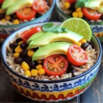 To make Chipotle Black Bean Burrito Bowls, you need: - 1 cup brown rice - 2 cups vegetable broth - 1 can (15 oz) black beans, rinsed and drained - 1 cup corn kernels (fresh or frozen) - 1 red bell pepper, diced - 1 avocado, sliced - 1/2 cup cherry tomatoes, halved - 1/2 red onion, finely chopped - 1 teaspoon ground cumin - 1 teaspoon chili powder - 1 tablespoon extra virgin olive oil - Juice of 1 lime - Salt and freshly ground pepper to taste - Fresh cilantro leaves for garnish You can use fresh or frozen corn for this recipe. Fresh corn tastes sweet and bright. Frozen corn is easy and quick to use without losing flavor. Both options work well in your burrito bowl. I often choose frozen corn for its convenience. Each serving of this burrito bowl is packed with nutrients. It provides a good source of fiber and protein from the black beans and rice. The bowl has healthy fats from the avocado. It is low in saturated fat and offers vitamins from the veggies. Overall, this dish is a balanced meal that satisfies your hunger while keeping health in mind. Start by rinsing the brown rice. Use cold water until it runs clear. This helps remove extra starch. In a medium pot, mix the rinsed rice and vegetable broth. Bring it to a boil over medium-high heat. Once it boils, lower the heat. Cover the pot and let it simmer for 35-40 minutes. The rice is done when it is tender and all the broth is absorbed. Fluff it gently with a fork to separate the grains. While the rice cooks, heat olive oil in a large skillet over medium heat. Add the diced red bell pepper and finely chopped red onion. Sauté for about 5 minutes. Stir occasionally to soften the veggies. They should smell good and look bright. Next, add the rinsed black beans and corn. Sprinkle in ground cumin and chili powder. Add salt and freshly ground pepper to taste. Stir well and cook for another 5 minutes. Ensure everything is heated through and well mixed. Once the rice is ready, divide it among four bowls. This rice serves as a hearty base. Top each bowl with the black bean and corn mixture. Arrange the toppings nicely for a colorful look. Add a few slices of avocado and halved cherry tomatoes. Squeeze fresh lime juice over everything for brightness. Just before serving, garnish with fresh cilantro leaves. This adds a nice aroma and flavor. Enjoy your tasty creation! To get the best rice, rinse it well. Rinse until the water runs clear. This step helps remove extra starch. Use vegetable broth for flavor, not just water. Cook the rice on low heat after boiling. This keeps it fluffy. If the rice feels sticky, it may need more rinsing next time. Add spices to boost taste. Ground cumin and chili powder are great choices. They give warmth and depth. Fresh lime juice adds brightness and zing. You can also try garlic powder or smoked paprika for more layers. If you love heat, add jalapeños or hot sauce. Serve your burrito bowls in colorful dishes. This makes the meal pop. Arrange toppings in neat sections for a fun look. Start with the rice, then add the black bean mix. Top with avocado, tomatoes, and cilantro. Drizzle extra lime juice over everything for a fresh touch. For creaminess, you can add sour cream or yogurt. Enjoy your beautiful creation! {{image_4}} You can switch out black beans for other proteins. Try grilled chicken or shrimp for more flavor. Tofu is a great choice for a plant-based option. Lentils also add protein and a nice texture. Choose what you love most! Want more heat? Add chopped jalapeños or a dash of hot sauce. You can also use spicy chili powder. If you prefer mild flavors, skip the spicy ingredients. Adjust the heat to suit your taste! Toppings make your burrito bowl exciting! Consider adding shredded cheese, sour cream, or guacamole. Fresh lime juice brightens the dish, too. Try adding pickled onions for a zingy twist. Get creative and mix your favorite toppings! To keep your Chipotle black bean burrito bowls fresh, use airtight containers. Divide the bowls into portions for easy access. Make sure to store the rice and toppings separately. This keeps the rice from getting mushy. Place the bowls in the fridge if you plan to eat them within a week. When you want to enjoy your leftovers, reheat the rice and black bean mixture. Use the microwave or a skillet. If using a microwave, heat in short bursts. Stir often to ensure even heating. For a skillet, add a splash of water to keep it moist. Heat on medium until warm, about 5 to 7 minutes. Meal prepping makes life easier. Cook a larger batch of rice and the bean mixture. Store in separate containers for quick meals. You can also chop veggies ahead of time. Keep them in the fridge for up to three days. This way, you can build your burrito bowls in minutes! You can use white rice, quinoa, or cauliflower rice instead of brown rice. Each option brings a unique taste and texture. White rice cooks faster and is softer. Quinoa adds a nutty flavor and more protein. Cauliflower rice is low in carbs and great for a light meal. Choose what fits your taste or diet best. Yes, this bowl is easy to make vegan. The main ingredients are already plant-based. Just skip any dairy toppings, like sour cream or cheese. You can also add more veggies or plant-based proteins. Consider using tofu or tempeh for added texture and flavor. This way, you keep it delicious and vegan-friendly! You can swap out ingredients based on your needs. Here are some ideas: - Gluten-Free: Ensure the broth is gluten-free. - Nut-Free: Avoid toppings with nuts. - Low-Carb: Use cauliflower rice instead of brown rice. - Low-Sodium: Use low-sodium broth and limit added salt. Customizing helps you enjoy your meal while staying within your diet! This post explored the essential ingredients and clear steps for creating a delicious dish. I covered how to cook brown rice, sauté veggies, and combine flavors. You learned tips for perfect texture, boosting taste, and an appealing look. I shared variations for proteins and spices to suit your taste. Lastly, I provided storage tips and answered common questions. Now, you can confidently prepare, enjoy, and share this meal in your kitchen.