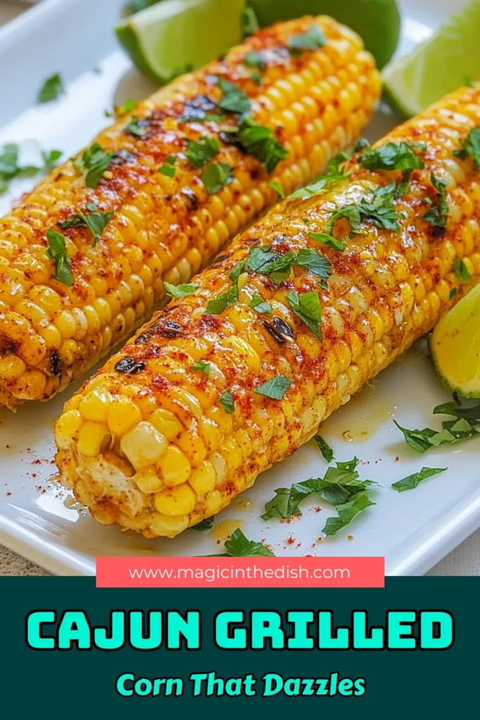 Discover the irresistible flavor of Cajun corn on the cob with this easy recipe! Perfect for summer grilling, this spicy corn recipe features a rich Cajun butter sauce that elevates your corn on the cob sides to a whole new level. Ideal for BBQs and gatherings, your guests will love this mouthwatering treat. Try it out today and bring the heat to your grill! Save this recipe for your next cookout! #CajunCorn #GrilledCornRecipes #SpicyCornRecipes #CajunButterSauce