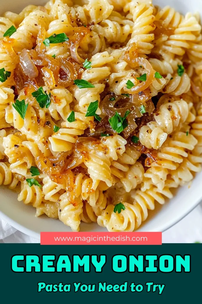 Discover the ultimate vegan caramelized onion pasta that will satisfy your cravings! This creamy vegan pasta recipe features whole grain pasta tossed in a delectable coconut milk pasta sauce, making it a delightful plant-based pasta dish. Perfect for any night of the week, this easy recipe is packed with flavor. Ready to elevate your meals? Try it now and share your creation! #VeganPasta #PlantBased #WholeGrainRecipes #CoconutMilk