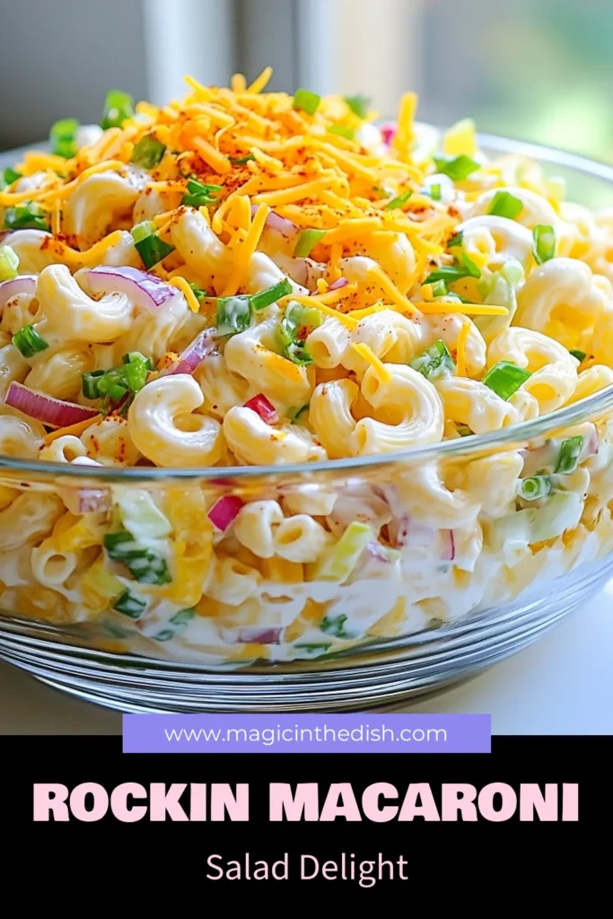 Discover the ultimate Guy Fieri macaroni salad that’s perfect for summer gatherings! This Rockin' macaroni salad recipe is a creamy delight packed with vibrant veggies and delicious flavors. It's an easy pasta salad that will be the star of your next BBQ or picnic. Enjoy this creamy macaroni salad chilled for a refreshingly tasty treat. Try it today and impress your guests! Save this recipe! #GuyFieri #MacaroniSalad #SummerSalad #PastaSalad