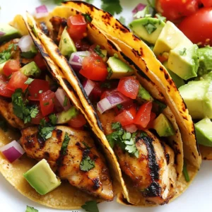 Chipotle Chicken Street Tacos Flavorful and Fresh Dish