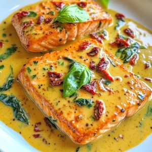 Creamy Tuscan Salmon Rich and Flavorful Dinner Dish