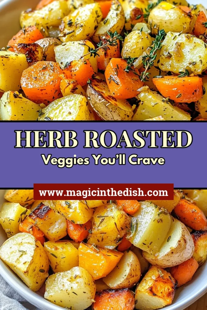Discover the magic of Garlic Herb Roasted Root Veggies! This healthy root veggie recipe features deliciously seasoned garlic roasted root vegetables like carrots, parsnips, and sweet potatoes, all oven roasted to perfection. Perfect as a side dish or a nutritious vegan meal, it's a must-try! Get the full recipe today and elevate your veggie game. Save and share for healthy eating inspiration! #GarlicRoastedRootVegetables #HerbRoastedVegetables #HealthyRecipe #OvenRoastedVeggies