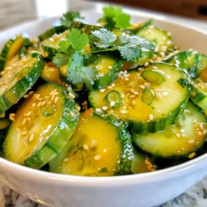 Asian Cucumber Salad Fresh and Crunchy Delight