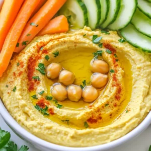 Roasted Garlic Hummus Creamy and Flavorful Dip