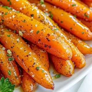Here&rsquo;s what you need for honey garlic glazed carrots: - 1 lb baby carrots - 3 tablespoons honey - 2 tablespoons unsalted butter - 3 cloves garlic, finely minced - 1 teaspoon fresh thyme leaves - Salt and freshly ground black pepper - Fresh parsley for garnish (optional) These simple ingredients create a sweet and savory side dish. The baby carrots add a nice crunch, while the honey and garlic give a rich glaze. The thyme adds a lovely herbal note that ties it all together. If you prefer regular carrots, just peel and cut them into even sticks for the same great taste. {{ingredient_image_2}} To start, you need to prepare your carrots. If you use regular carrots, grab a vegetable peeler. Peel off the skin carefully. Then, slice the carrots into even sticks. Aim for a size similar to baby carrots. This helps them cook evenly. If using baby carrots, you can skip this step. Just rinse them well under cold water. Next, fill a large pot with water. Add a generous pinch of salt for flavor. Bring the water to a rolling boil. Once boiling, add your prepared carrots. Boil them for about five minutes. You want them tender but still with a slight crunch. After boiling, drain the carrots in a colander and set them aside. Now, let&rsquo;s make the garlic butter glaze. Grab a large skillet and place it over medium heat. Add two tablespoons of unsalted butter to the skillet. Allow it to melt slowly. Keep an eye on the butter. You don&rsquo;t want it to burn. Once melted, add three cloves of finely minced garlic. Stir the garlic constantly for about one minute. This helps release its amazing flavor without browning it. Next, it&rsquo;s time to combine everything. Drizzle three tablespoons of honey into the skillet with the garlic butter. Then, sprinkle in one teaspoon of fresh thyme leaves. Stir well to mix everything together. Let the mixture bubble gently for one to two minutes. This allows the glaze to thicken and the flavors to deepen. Finally, add your drained carrots to the skillet. Toss them gently in the honey garlic glaze. Make sure they are fully coated. Cook for another three to four minutes, stirring occasionally. This step ensures the carrots are heated through and well glazed. Enjoy your delicious honey garlic glazed carrots! To ensure even cooking, cut your carrots into similar sizes. This way, they all cook at the same rate. For baby carrots, you can skip cutting. If using regular carrots, peel them first. Boil them for just five minutes. You want them tender but still a bit crunchy. This timing helps keep their shape. You can adjust the sweetness by adding more or less honey. If you want a bit of spice, try adding a pinch of cayenne pepper. For a fresh twist, consider using fresh herbs like rosemary or basil. They can add a new depth to the dish. Serve the glazed carrots in a nice bowl. Drizzle extra glaze over the top for a glossy look. To make it pop, sprinkle chopped parsley on top. This not only adds color but also freshness. You want your dish to look as good as it tastes! Pro Tips Cut Evenly: Ensuring all carrot pieces are the same size guarantees they cook evenly, preventing some from becoming mushy while others remain hard. Fresh Garlic: Using fresh garlic instead of pre-minced offers a more vibrant flavor in your glaze, enhancing the overall taste of the dish. Thickening the Glaze: If you desire a thicker glaze, let it bubble a bit longer after adding the honey and thyme, stirring consistently to avoid burning. Garnishing: For an added touch, sprinkle extra parsley on top just before serving, as it brings freshness and makes the dish visually appealing. {{image_4}} You can easily personalize this recipe. If you want a different taste, swap honey for maple syrup. Maple syrup adds a rich, earthy flavor that pairs well with carrots. You can also use fresh herbs instead of thyme. Try rosemary or dill for a twist. If you need a vegan version, use coconut oil in place of butter. Replace honey with agave syrup for sweetness. This keeps the dish plant-based but still tasty. For a gluten-free option, check your butter for any gluten ingredients. Most are safe, but it&rsquo;s smart to verify. You can also make oven-roasted honey garlic carrots. Toss the carrots with the glaze and roast them at 400&deg;F for about 20 minutes. This gives them a nice caramelization. If you prefer using an Instant Pot, add the carrots with some water and cook on high for 3 minutes. Then, quick release the steam and finish with the glaze in the pot. To keep your honey garlic glazed carrots fresh, use airtight containers. Glass or plastic containers work well. Cool the carrots first before sealing. Store them in the fridge. They will stay good for about 3 to 5 days. If you want to keep them longer, freezing is an option. When reheating, use your stovetop for the best results. Heat a skillet over medium-low heat, add a splash of water or oil, and stir the carrots. This helps keep their texture and flavor. Reheat for about 5 to 7 minutes. You can also use the microwave. Heat in 30-second bursts, stirring in between, until warm. Yes, you can freeze honey garlic glazed carrots. Place them in a freezer-safe container or bag. Try to remove as much air as possible. They can last for up to 3 months in the freezer. To thaw, move them to the fridge overnight. Reheat them gently on the stovetop or microwave for the best taste and texture. Yes, you can use regular carrots. You must peel and cut them into sticks. Make sure the pieces are even in size. This helps them cook evenly. Regular carrots take a bit longer to cook. Boil them for about 7-10 minutes. Keep checking for tenderness. You want them soft but not mushy. Honey garlic glazed carrots last about 3-5 days in the fridge. Store them in an airtight container. Make sure they cool before sealing. This helps keep their flavor and texture. If the glaze thickens, just reheat them gently. They will taste great again! Yes! You can add vegetables like green beans or bell peppers. Just cut them to match the size of the carrots. You may need to adjust cooking times. For softer veggies, add them to the pot when you boil the carrots. This keeps everything nice and tender. This post covered how to make honey garlic glazed carrots. We discussed the ingredients, step-by-step instructions, and various tips. You also learned about different variations and storage tips. Trying new flavors and methods can make cooking fun. Follow these steps, and you'll create a tasty dish. Enjoy your cooking adventure!