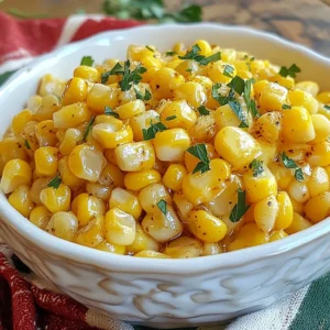 For this tasty dish, you can use fresh corn or canned corn. Fresh corn gives the best flavor. You will need about 4 cups of fresh corn kernels. If you prefer canned corn, use 2 cans. Just drain and rinse them before cooking. Fresh corn is sweet and crunchy, while canned corn is quick and easy. Next, you need butter and honey. Use 4 tablespoons of unsalted butter. It adds a rich taste to the corn. Then, grab 2 tablespoons of honey. Honey gives the dish a nice sweetness. The blend of butter and honey makes every bite delicious. Now, let&rsquo;s talk about seasonings. You will need 1 teaspoon of salt and 1/2 teaspoon of black pepper. These make the corn pop with flavor. If you want a smoky taste, add 1/4 teaspoon of smoked paprika. It&rsquo;s optional but adds depth. Finally, for garnish, chop some fresh parsley. It adds color and freshness to your dish. {{ingredient_image_2}} Start by grabbing a large skillet. Place it on your stove over medium heat. Add 4 tablespoons of unsalted butter. Watch it melt. Swirl the skillet gently to spread the butter evenly. This step makes sure the corn cooks well. Once the butter is bubbling, it&rsquo;s time to add the corn. Use 4 cups of fresh corn kernels, or 2 cans of sweet corn that you have drained and rinsed. Stir the corn frequently to coat it in the melted butter. Cook for about 5 to 7 minutes. You want the corn to become tender and slightly caramelized. This caramelization brings out the natural sweetness of the corn. Now, lower the heat to a gentle simmer. Drizzle in 2 tablespoons of honey over the corn. Stir well to coat every kernel. Add 1 teaspoon of salt and 1/2 teaspoon of freshly ground black pepper. If you like, sprinkle in 1/4 teaspoon of smoked paprika for a hint of smokiness. Continue cooking for another 2 minutes, stirring all the while. This helps the flavors blend nicely. Once done, remove the skillet from heat. Finish with freshly chopped parsley on top for a burst of color before serving. To get the best texture, use fresh corn if possible. Fresh corn gives a sweet crunch that canned corn lacks. If using canned corn, drain and rinse it well to remove extra salt. When saut&eacute;ing, stir the corn often. This helps it cook evenly and caramelize nicely. Aim for tender kernels with a slight golden color. Add flavor by using unsalted butter. This lets the honey shine through. The smoked paprika adds a nice touch if you want some warmth. A little goes a long way, so don&rsquo;t overdo it. Always taste as you go. Adjust the salt and pepper to fit your taste. Fresh parsley adds brightness and a fresh kick when you sprinkle it on at the end. For a great presentation, serve the corn in a nice bowl. A colorful dish makes a big difference. Garnish with extra chopped parsley on top to give it a fresh look. You can pair it with grilled meats or any summer meal. The bright yellow corn and green parsley look great together. Enjoy the beauty of your dish as much as the taste! Pro Tips Choose Fresh Corn: For the best flavor, use fresh corn kernels when in season. They bring a sweet and crisp texture that canned corn can't match. Adjust Sweetness: Depending on your taste, you can increase or decrease the amount of honey used in the recipe to balance the sweetness with the savory flavors. Use Different Herbs: Experiment with fresh herbs like chives or cilantro instead of parsley for a unique twist and extra flavor in your dish. Serve Immediately: Honey butter skillet corn is best enjoyed fresh off the stove while it's warm and flavorful. It pairs beautifully with grilled meats or as a vibrant side dish. {{image_4}} You can easily add some heat to your honey butter skillet corn. Start by mixing in a teaspoon of chili powder or cayenne pepper when you add the salt. This will give your dish a nice kick. If you like more spice, consider adding diced jalape&ntilde;os. Saut&eacute; them with the corn for a fresh, zesty flavor. This spicy twist works great for those who enjoy bold tastes. If you love cheese, try adding it to your skillet corn! After you finish cooking the corn, sprinkle in half a cup of shredded cheese. Cheddar or pepper jack work well. Stir it in until the cheese melts and coats the corn. This adds creaminess and richness that takes the dish to a new level. It's a fantastic choice for cheese lovers. For a fresh twist, think about herbs. You can add fresh basil, cilantro, or even thyme. Chop the herbs finely and stir them in just before serving. This will give your corn a bright, fresh taste. You can also use dried herbs if fresh ones aren't available. Just remember to use less, as dried herbs are more potent. These herb-infused options enhance the flavor and make the dish even more appealing. After enjoying your honey butter skillet corn, store leftovers in an airtight container. This keeps the corn fresh and tasty. Place the container in the fridge. It will last for up to three days. When ready to eat, check for any odd smells or colors. If it looks good, it's ready to warm up. To reheat, use a skillet or microwave. If using a skillet, heat it on medium-low. Add a splash of water or butter to keep it moist. Stir the corn often until it's hot. If using a microwave, place the corn in a bowl. Cover it and heat for 1-2 minutes. Stir halfway to ensure even heating. Freezing is a great option if you have a lot left. First, cool the corn to room temperature. Then, transfer it to a freezer-safe bag. Remove as much air as possible before sealing. Label the bag with the date. Frozen corn can last up to three months. When you're ready to eat, thaw it overnight in the fridge before reheating. Yes, you can use frozen corn. It saves time and is easy to use. Just thaw it first and drain any extra liquid. Frozen corn works well in this recipe and still tastes great. The cooking time may be a bit shorter, around 4-5 minutes. Honey butter skillet corn pairs nicely with many meals. Try it with grilled chicken for a tasty combo. It also goes well with steak or fish. Add it as a side to summer BBQs or picnics. You can even serve it with tacos for a fun twist. To serve more people, simply double the recipe. Use 8 cups of corn and adjust butter and honey too. You will need 8 tablespoons of butter and 4 tablespoons of honey. Just keep the same cooking time, but use a larger skillet if needed. This way, everyone can enjoy this sweet corn dish! This blog post covered how to make delicious honey butter skillet corn. We explored fresh corn options, butter choices, and seasonings for great flavor. I shared easy step-by-step instructions to cook the corn perfectly. You learned tips for texture and presentation. We even looked at tasty variations to try. In short, you can make this dish your own, and it will impress anyone. Enjoy making this fun recipe!
