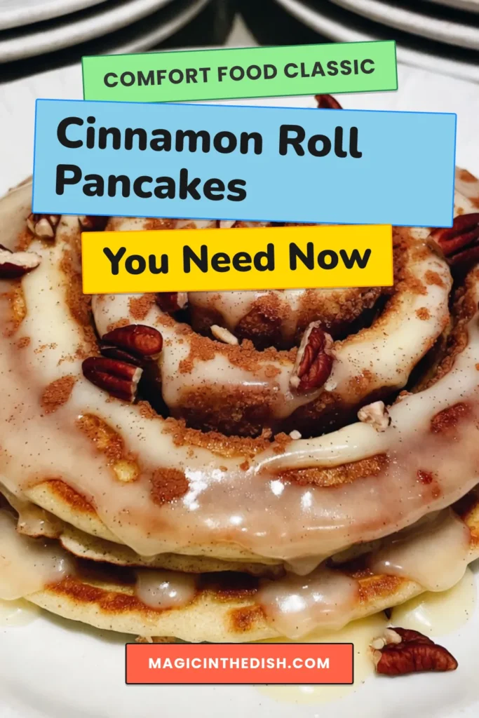 Indulge in the ultimate Cinnamon Roll Pancakes recipe that combines the best of both worlds! These fluffy pancake recipe features a delightful homemade cinnamon swirl and is topped with a luscious cream cheese glaze pancakes. Perfect for breakfast pancake ideas, this easy recipe will make your mornings special. Try these homemade cinnamon swirl pancakes today and enjoy a delicious treat! Save this recipe for brunch inspiration! #CinnamonRollPancakes #FluffyPancakes #BreakfastIdeas #HomemadePancakes