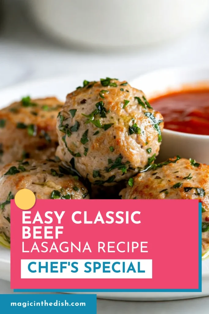 Discover how to make delicious garlic herb turkey meatballs that are both healthy and flavorful! This healthy turkey meatballs recipe features tender baked turkey meatballs with garlic and fresh parsley, perfect as a savory snack or a satisfying meal. Try this Italian turkey meatballs recipe for a nutritious twist on a classic favorite. Click to save this recipe and elevate your dinner tonight! #TurkeyMeatballs #HealthyRecipes #ItalianCuisine #MealPrep