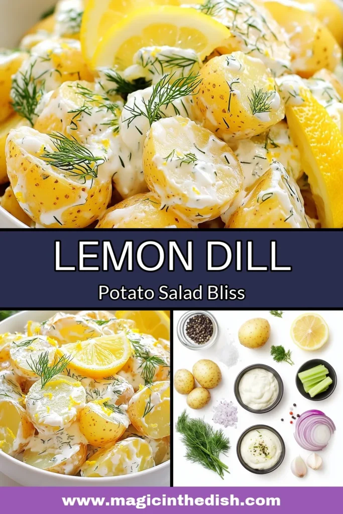 Discover the delightful flavors of creamy lemon dill potato salad, a healthy potato salad recipe that’s perfect for summer! Made with Greek yogurt for a tangy twist, this dill potato salad with mayo is refreshing and light. It's easy to prepare and great for picnics or family gatherings. Don’t miss out on this must-try dish! Save now for your next summer salad recipes lineup! #PotatoSalad #HealthyRecipes #SummerSalads #DillPotatoSalad