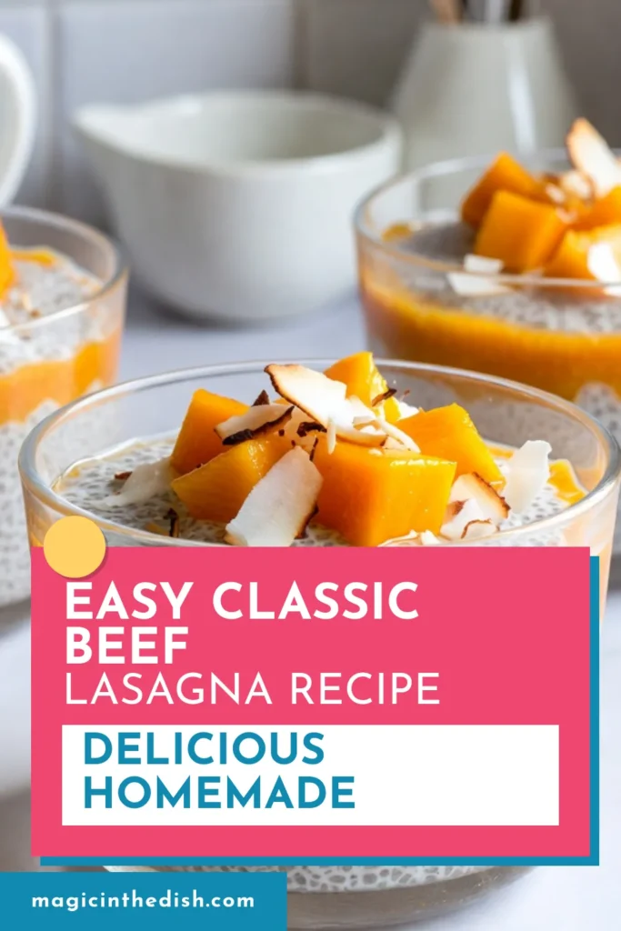 Indulge in this refreshing Mango Coconut Chia Pudding, the perfect vegan mango dessert! This healthy chia seed dessert combines creamy coconut and sweet mango for a tropical chia pudding that’s both delicious and nutritious. Try this easy mango chia pudding recipe and enjoy a guilt-free treat that’s ready in just 10 minutes. Save this recipe for a delightful, refreshing snack! #MangoChiaPudding #CoconutChiaPudding #HealthyDesserts #TropicalChiaPudding