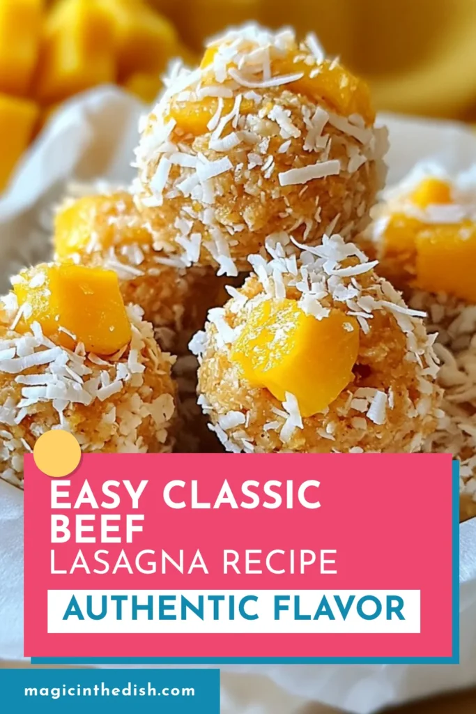 Indulge in these delicious mango coconut energy bites! Perfect for a healthy snack, these no-bake energy balls combine the sweetness of dried mango with coconut and oats for a nutritious boost. Packed with vegan ingredients, they are ideal for anyone seeking healthy snack recipes. Enjoy them as a quick pick-me-up or a pre-workout treat. Try this easy recipe today! #MangoCoconutEnergyBites #NoBakeEnergyBalls #VeganEnergyBites #HealthySnackRecipes