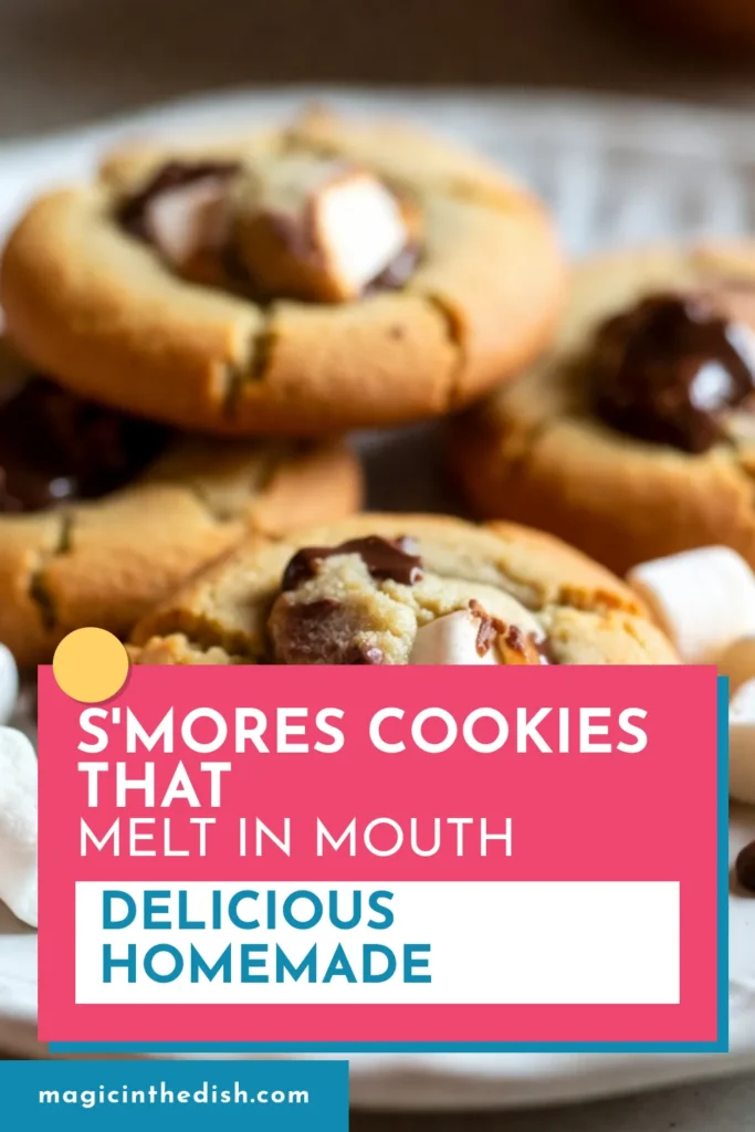 Indulge in these irresistible S'mores Stuffed Cookies, where gooey chocolate cookies meet marshmallow and graham cracker goodness! This easy cookie recipe is perfect for satisfying your sweet tooth. Each bite offers a delightful chocolate marshmallow surprise that will take you back to summer campfires. Bake these graham cracker cookies today and treat yourself! Save this recipe for your next baking adventure! #SmoreStuffedCookies #EasyCookieRecipes #ChocolateMarshmallowCookies #GrahamCrackerCookies