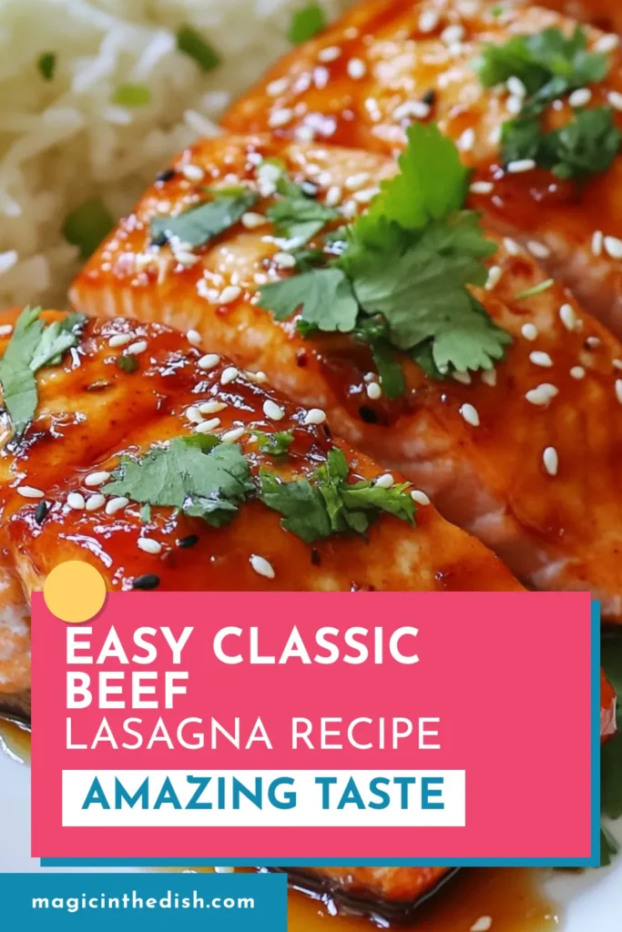 Savor the deliciousness of Sriracha honey glazed salmon with this easy salmon dinner recipe! This honey garlic salmon recipe elevates grilled salmon with Sriracha in a spicy salmon marinade that’s perfect for any occasion. Get ready to impress your taste buds and your guests! Don't miss out on creating this flavorful dish tonight. Save this recipe and start cooking! #SrirachaHoneyGlazedSalmon #EasySalmonDinner #HoneyGarlicSalmon #SpicySalmonMarinade