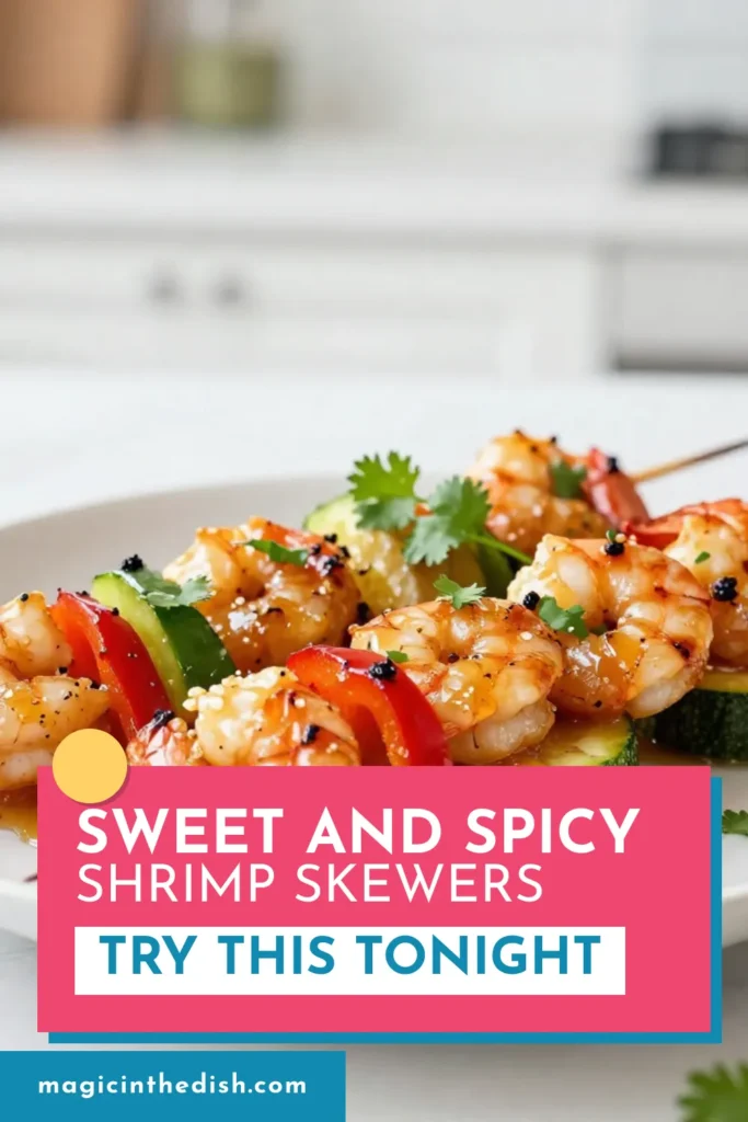 Elevate your summer BBQ with these irresistible honey garlic shrimp skewers! This easy shrimp appetizer combines a flavorful shrimp marinade recipe featuring honey, garlic, and ginger. Perfect for grilling, these skewers make a stunning addition to any gathering. Grab your skewers, and check out this simple recipe for a delicious treat that will wow your guests. Save this honey garlic shrimp skewers recipe now! #GrilledShrimpRecipes #EasyShrimpAppetizers #SummerBBQSkewers #ShrimpMarinadeRecipe