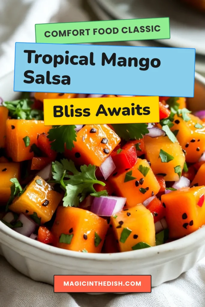 Dive into the refreshing taste of our Tropical Mango Pineapple Salsa! This easy pineapple salsa recipe combines fresh fruit salsa with ripe mango and juicy pineapple, creating the perfect tropical appetizer for any gathering. Enjoy a burst of flavors with every bite! Try this simple mango recipe today and impress your guests. Save this recipe for your next cookout! #TropicalSalsa #FreshFruitSalsa #EasyMangoRecipes #PineappleSalsaRecipe
