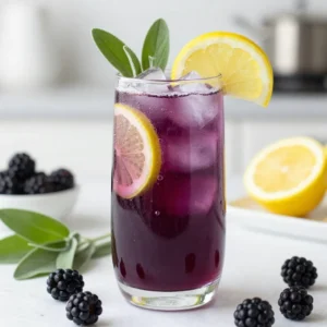Blackberry Sage Lemon Spritzer Refreshing Delight