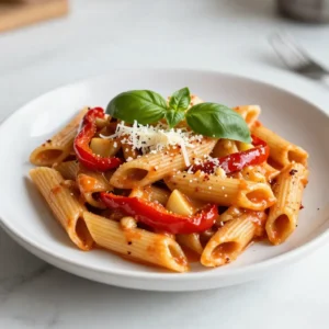 Creamy Roasted Red Pepper Pasta Easy and Delicious Meal