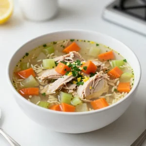 Greek Lemon Chicken Soup Healthy and Flavorful Meal