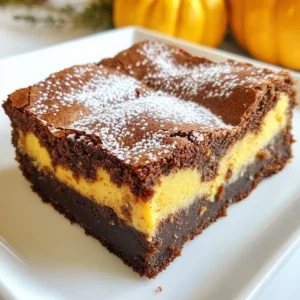 Pumpkin Cheesecake Brownies Irresistible and Simple