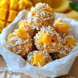 Mango Coconut Energy Bites Healthy Snack Recipe
