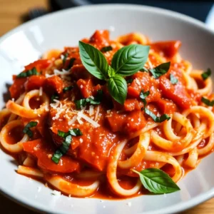 - 12 oz pasta of your choice (fettuccine or penne are excellent options) - 2 large red bell peppers - 1 small onion, finely chopped - 2 cloves garlic, minced - 1 cup heavy cream or coconut cream for a dairy-free alternative - 1/2 cup grated Parmesan cheese or nutritional yeast for a vegan twist - 2 tablespoons olive oil The pasta you choose sets the base for this dish. Fettuccine gives a nice, thick bite, while penne holds onto the sauce well. Red bell peppers bring sweetness and color. The onion and garlic add a strong flavor base. For creaminess, you can use heavy cream or coconut cream if you want a vegan option. Parmesan cheese adds richness, and nutritional yeast gives a cheesy flavor without dairy. - 1 teaspoon smoked paprika - Salt and pepper, to taste - Fresh basil leaves, for garnish Smoked paprika adds a warm, smoky flavor that pairs well with the sweetness of the peppers. Salt and pepper enhance all the flavors, so adjust them to your liking. Fresh basil leaves add a lovely pop of color and freshness on top of the finished dish. These ingredients come together to make a creamy roasted red pepper pasta that is both easy and flavorful. Each one plays a role in creating a dish that feels gourmet, yet simple enough for any night of the week. {{ingredient_image_2}} Preheating the oven and roasting the peppers Start by preheating your oven to 400&deg;F (200&deg;C). While it heats, take two large red bell peppers. Cut them in half and remove the seeds and stems. Place the halves cut side down on a baking sheet. Roast them for 25 to 30 minutes. The skins should be charred and blistered. This gives the peppers a rich, smoky flavor. Cooking pasta al dente While the peppers roast, fill a large pot with salted water. Bring it to a boil. Add 12 ounces of your favorite pasta, like fettuccine or penne. Cook until it is al dente, which means it should still have a little bite. Drain the pasta and set it aside. Saut&eacute;ing onions and garlic In a large skillet, heat two tablespoons of olive oil over medium heat. Add one small, finely chopped onion. Saut&eacute; it for about five minutes until it becomes soft and translucent. Then, stir in two cloves of minced garlic. Cook for another minute, just until the garlic is fragrant. Blending roasted red peppers with cream Once the peppers are roasted, let them cool slightly. Peel off the charred skin and chop the flesh into small pieces. In a blender, combine the roasted peppers with the saut&eacute;ed onions and garlic. Add one cup of heavy cream or coconut cream for a dairy-free option. Also, add one teaspoon of smoked paprika and a pinch of salt and pepper. Blend until the mixture is smooth and creamy. Heating the sauce and mixing with pasta Pour the blended sauce back into the skillet over medium-low heat. Stir in 1/2 cup of grated Parmesan cheese or nutritional yeast for a vegan option. Gently heat the sauce until the cheese melts. Then, add the cooked pasta to the skillet. Toss gently to coat the pasta evenly with the sauce. Taste it and adjust the seasoning if needed. Final garnishing tips Serve your creamy pasta right away. Garnish with fresh basil leaves for a pop of color and flavor. You can also add a sprinkle of extra Parmesan cheese if you like. Enjoy this rich and tasty dish! To get the best char on your red peppers, follow these steps: - Choose ripe, bright red bell peppers. Their sweetness enhances the sauce. - Cut them in half and remove seeds and stems. - Place them cut side down on a baking sheet. - Roast at 400&deg;F (200&deg;C) for 25-30 minutes. The skins should blister and blacken. - Let them cool a bit, then peel off the charred skin. This gives a smoky flavor. If you want a vegan or dairy-free pasta, you can easily swap ingredients: - Use coconut cream instead of heavy cream. It gives a rich texture. - Replace Parmesan cheese with nutritional yeast. It adds a cheesy flavor without dairy. - Ensure your pasta is egg-free if you want it fully vegan. Many brands offer great options. Leftover creamy roasted red pepper pasta is easy to store: - Place it in an airtight container. This keeps it fresh longer. - Store in the fridge for up to three days. - To reheat, use a skillet over low heat. Add a splash of water to keep it creamy. - You can also use the microwave. Heat in short bursts, stirring often. Pro Tips Choose the Right Pasta: Opt for pasta shapes that hold onto the sauce well, such as fettuccine or penne, to enhance your dish's flavor and texture. Roast for Maximum Flavor: Don&rsquo;t skip the roasting step for the peppers; it caramelizes their natural sugars, adding depth and sweetness to your sauce. Adjust Creaminess: If you prefer a lighter sauce, start with less cream and gradually add more until you reach your desired consistency. Fresh Herbs Matter: Garnish with fresh basil just before serving to add a burst of freshness and enhance the overall flavor profile of the dish. {{image_4}} You can change the pasta type to add new flavors. Fettuccine offers a rich, creamy feel. Penne holds sauce well in its tubes. Try whole wheat for a nuttier taste. Gluten-free pasta works great too. Each type changes the dish's texture and taste. So, pick what you love! You can add protein to make your meal heartier. Chicken is a great choice; cook it simply with salt and pepper. Shrimp cooks fast and adds a nice touch. For plant-based options, try chickpeas or tofu. Just cook them until they are warm and blend them in. Adding protein makes this dish filling and satisfying. Want to boost the flavor? Add spices like red pepper flakes for heat. Fresh herbs like thyme or oregano brighten the sauce. You can also toss in saut&eacute;ed spinach or mushrooms for extra veggies. Each addition brings new tastes and textures. So, feel free to get creative! To keep your creamy roasted red pepper pasta fresh, use airtight containers. Glass or plastic containers work well. Make sure the pasta has cooled down before sealing it. This step prevents moisture build-up, which can ruin the texture. If you want to freeze this dish, follow these steps: 1. Let the pasta cool completely. 2. Place it in freezer-safe bags or containers. 3. Write the date on the bags to track how long it stays frozen. 4. To thaw, move the pasta to the fridge for a few hours or overnight. 5. Reheat it gently on the stove with a splash of water or cream to restore creaminess. In the fridge, creamy roasted red pepper pasta lasts about 3-5 days. If frozen, it can last up to 2-3 months. Always check for any signs of spoilage before eating. If it smells off or looks strange, it&rsquo;s best to throw it away. Yes, you can use many types of pasta! Fettuccine and penne are great choices. However, spaghetti, rigatoni, or even gluten-free pasta can work too. Each type gives a different feel to the dish. Just remember to cook it until it's al dente for the best texture. Yes, this recipe is great for meal prep! You can store it in the fridge for up to three days. When reheating, use low heat to avoid drying it out. You may notice some texture changes, but the taste remains delicious. You can serve this pasta with many sides. A fresh green salad pairs well. Garlic bread or breadsticks make for a tasty addition too. For protein, grilled chicken or shrimp are excellent choices. You can even add some roasted veggies for extra flavor! This blog post covered how to make creamy roasted red pepper pasta. We discussed the main ingredients and key seasonings, plus step-by-step cooking instructions. Tips for perfection helped you roast peppers and choose dairy-free options. We explored variations for different tastes and provided storage advice for leftovers. In summary, this dish is easy to customize and store. Enjoy your creamy creation and feel free to experiment!